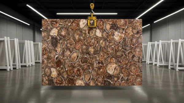 Round Petrified Wood Brown stones