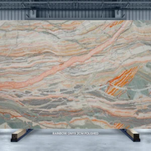 Rainbow onyx 2cm polished