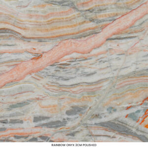 Rainbow onyx 2cm polished
