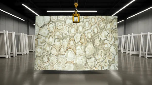 Brazilian Fossil quartzite stone slab