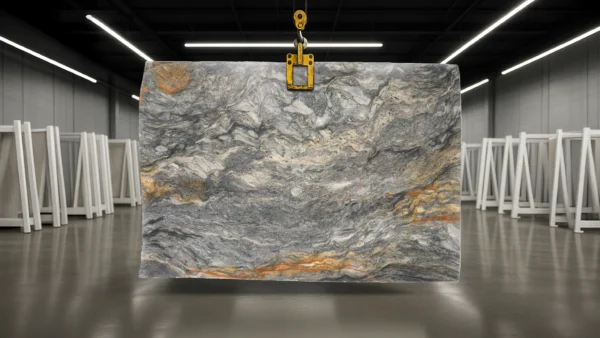 Explosion Blue quartzite stone