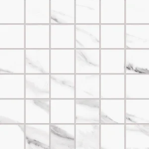 Statuario Michelangelo 2 X 2 Honed In Mesh Porcelain Tile