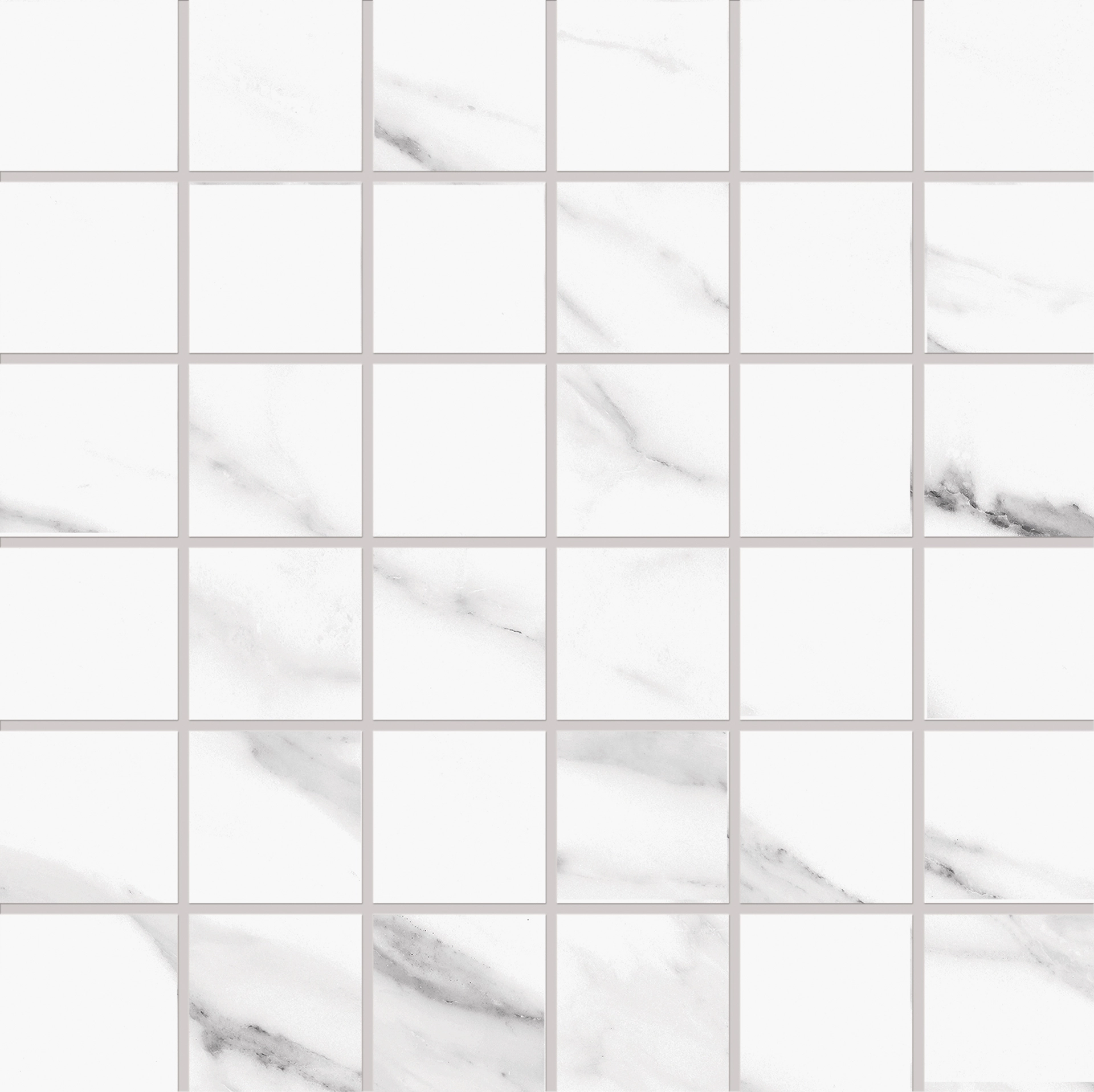 Statuario Michelangelo 2 X 2 Honed In Mesh Porcelain Tile