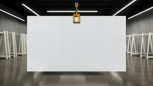 Sparkle white quartz slab