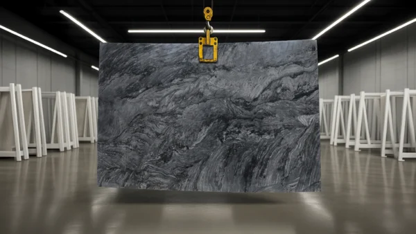 Adamantium quartzite stone slab