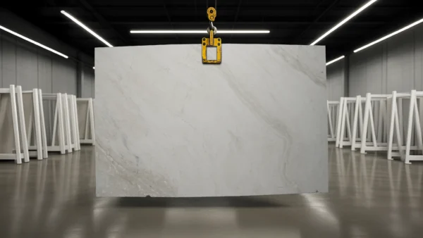 Bianco Santa Caterina travertine slab