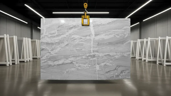 Nuage Crystal quartzite stone slab