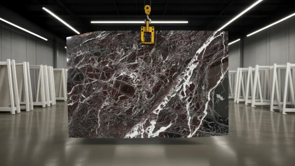 Rosso Levanto marble slab